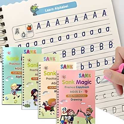 Number Tracing Magic Practice Copybook for Preschoolers with Pen