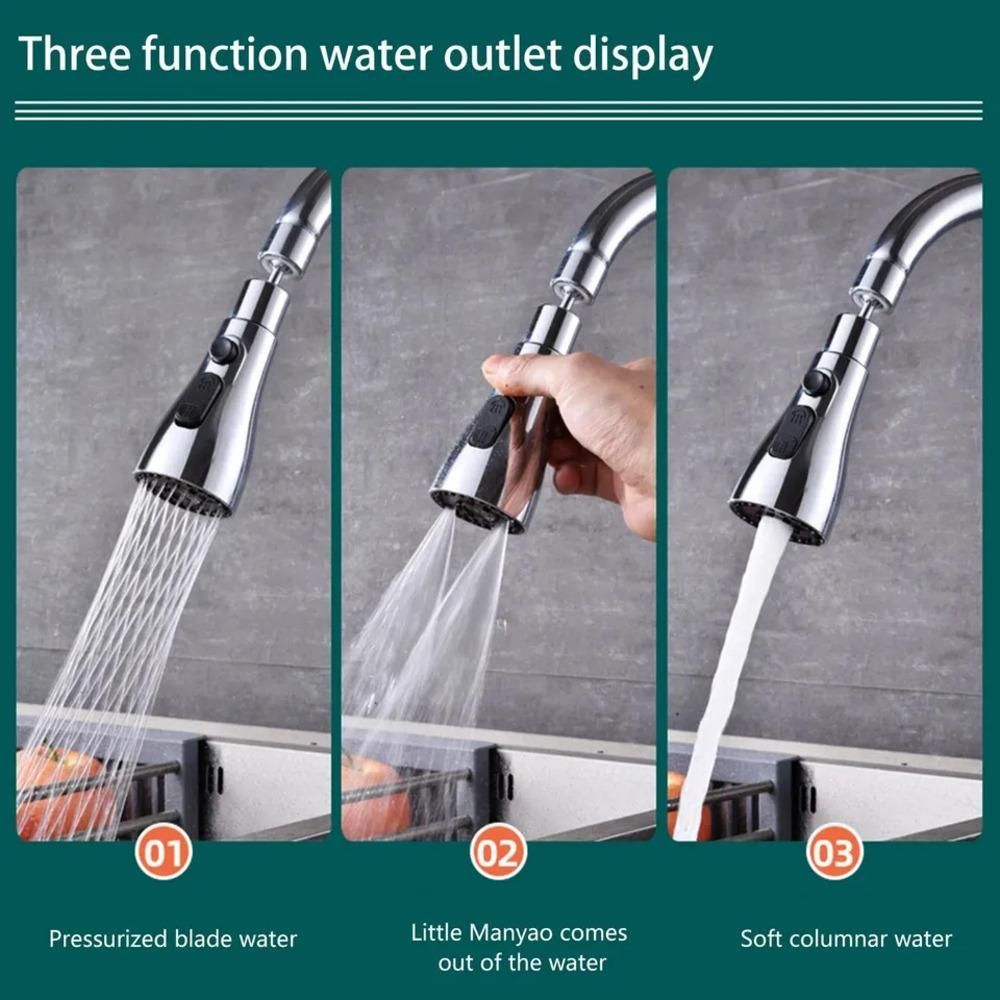 3 Modes Kitchen Sink Faucet – Multi-Function Stainless Steel Tap