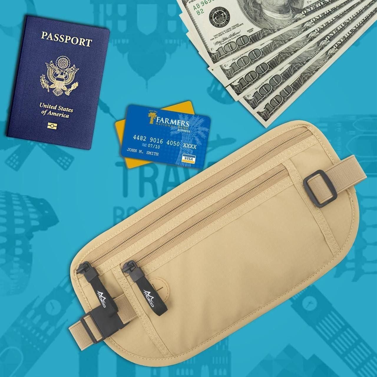 Waist Belt Bag – Compact & Stylish Travel Utility Pouch (1 Pc)