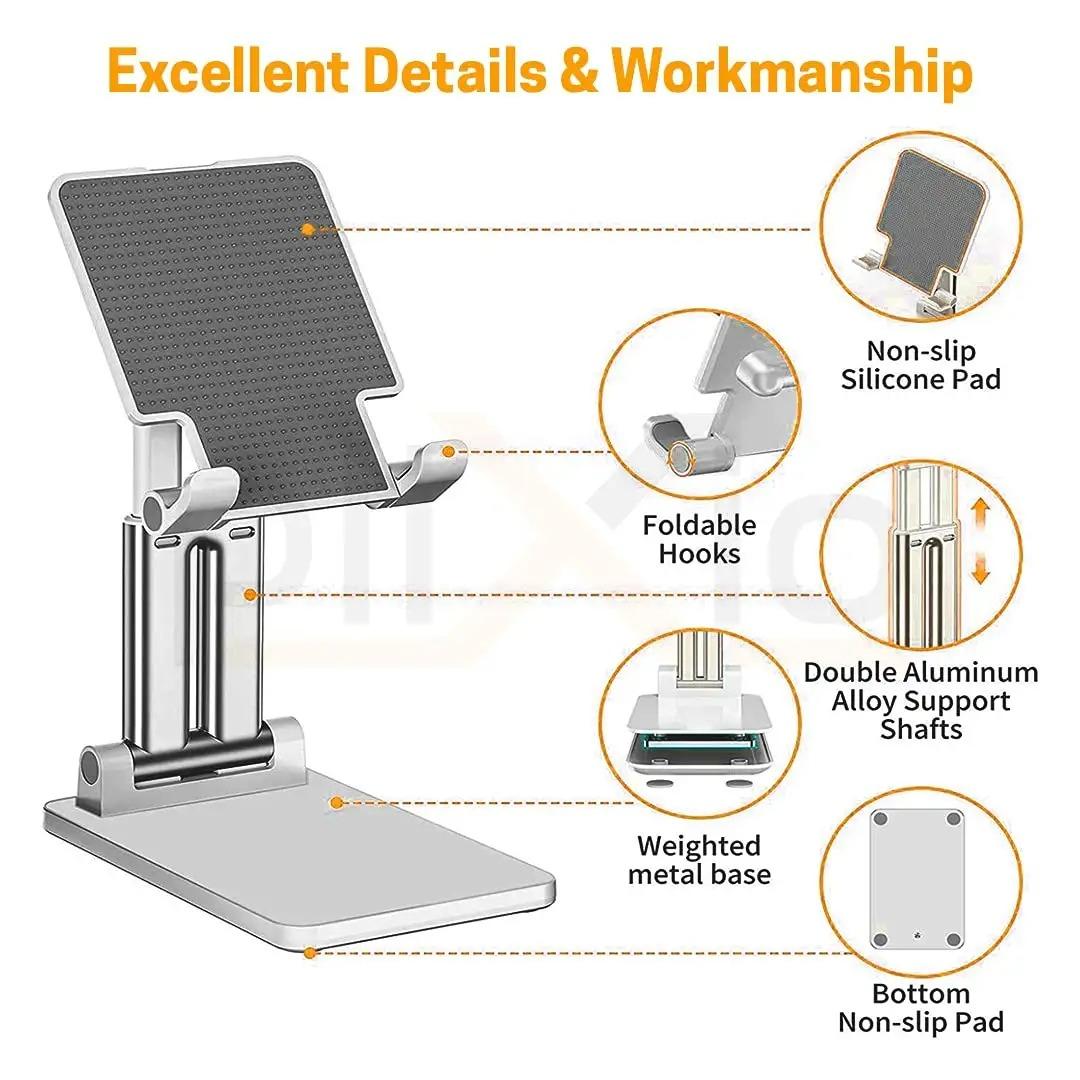 Revolex Folding Desktop Phone Stand β Compact & Adjustable | Handsfree Viewing