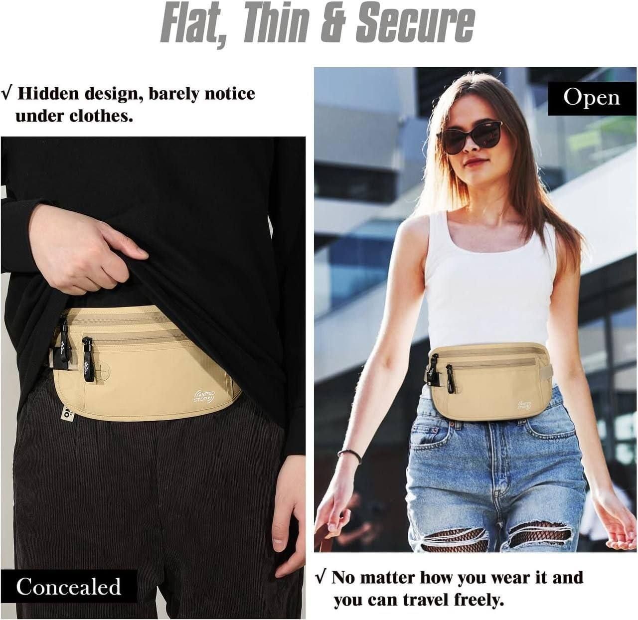 Waist Belt Bag – Compact & Stylish Travel Utility Pouch (1 Pc)