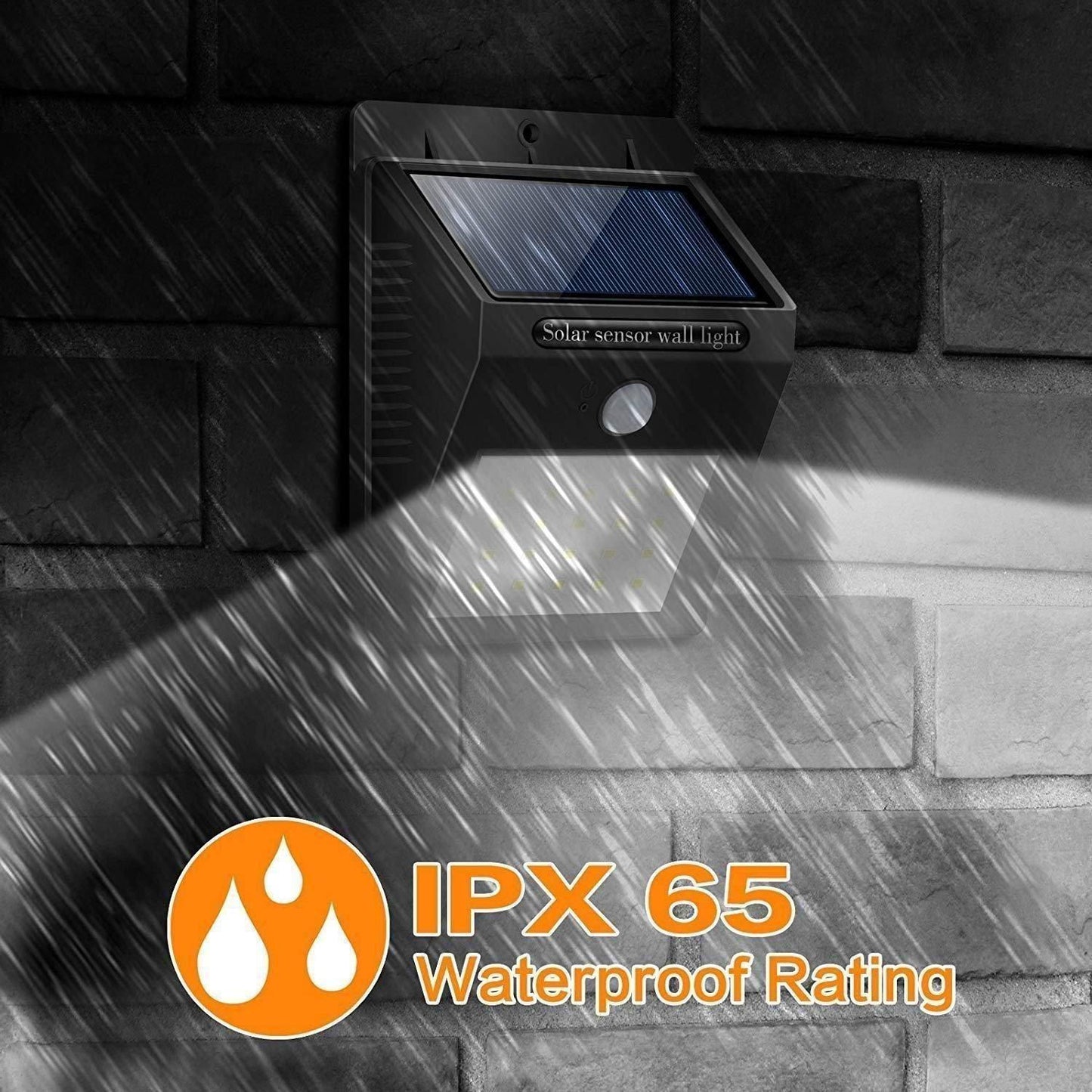 Solar Outdoor Security Light with Motion Sensor | Waterproof & Wall Mountable