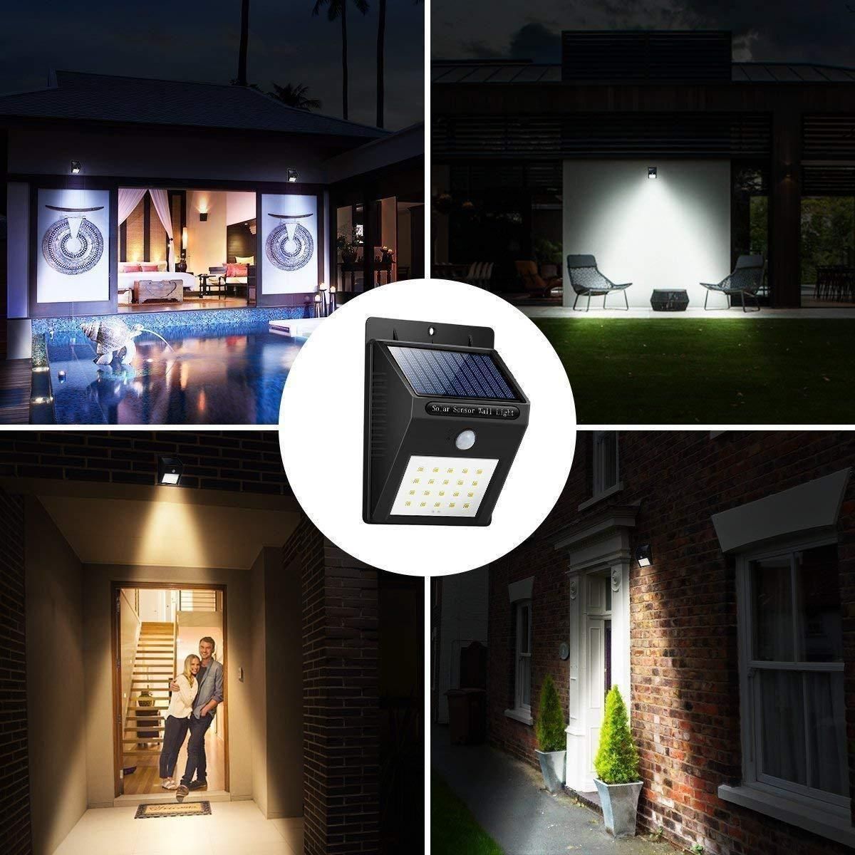 Solar Outdoor Security Light with Motion Sensor | Waterproof & Wall Mountable