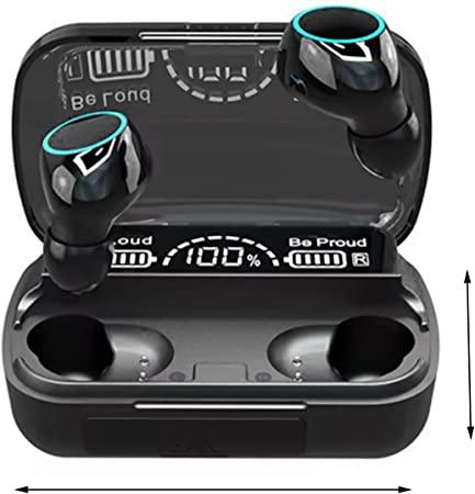 M10 Bluetooth TWS Earbuds | Upgraded 5.1 Chip | Long Battery | Black