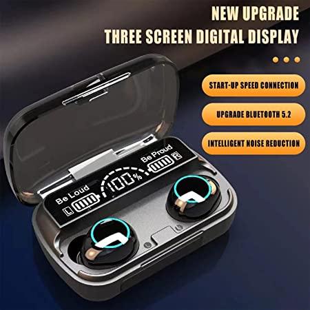 M10 Bluetooth TWS Earbuds | Upgraded 5.1 Chip | Long Battery | Black