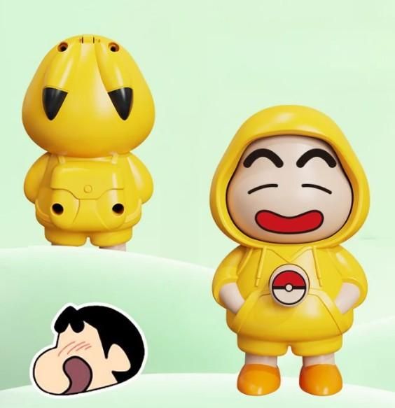 Shinchan Face Changing Keychain | High-Quality PVC | Fun & Unique Toy Key Ring