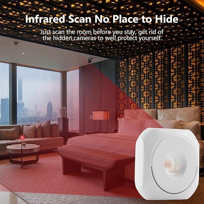 Mini Camera Detector | Anti-Spy Wireless Infrared Detector for Hotel/Home/Office Use