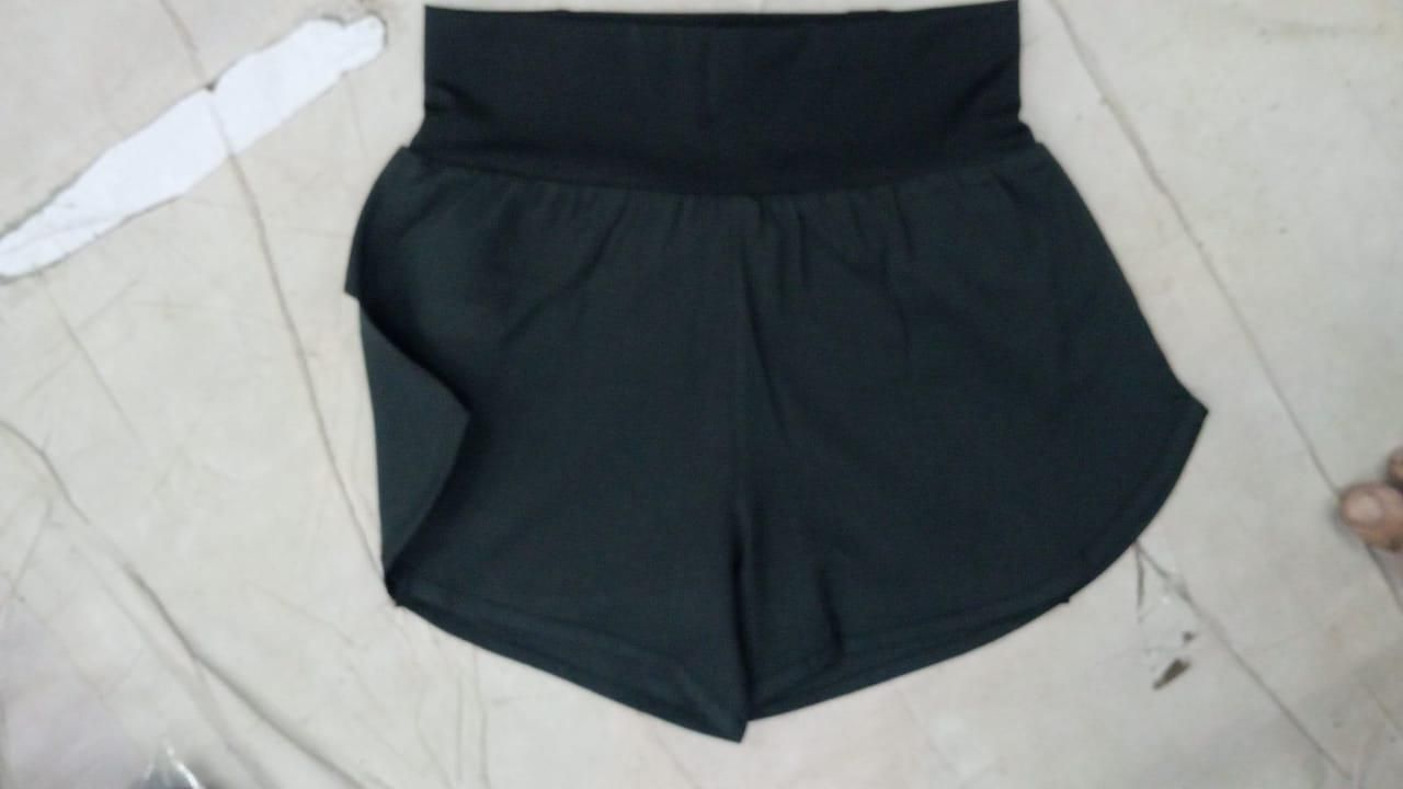 Running 2-in-1 Slim Fit Fitness Shorts – Black | Solid Pattern | Polyester | Sportswear