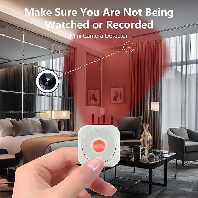 Mini Camera Detector | Anti-Spy Wireless Infrared Detector for Hotel/Home/Office Use