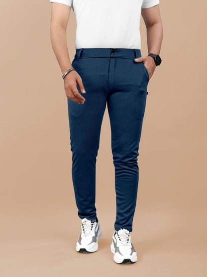 High Elasticity Men's Classic Pants (Pack of 3) | Cotton | Solid Pattern | Regular Fit