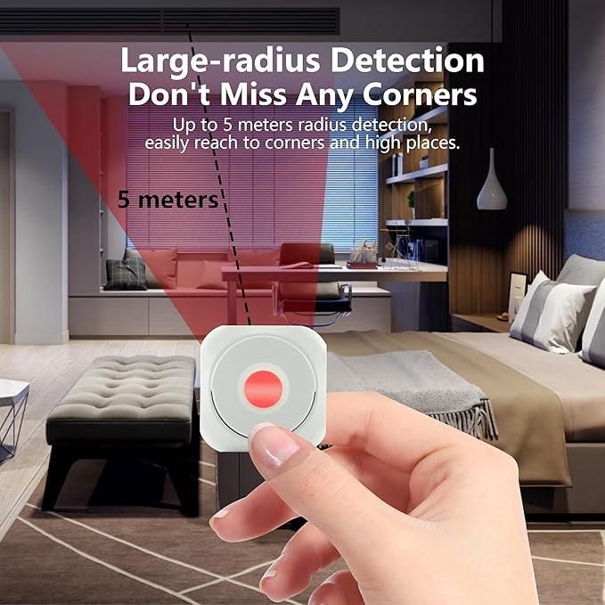 Mini Camera Detector | Anti-Spy Wireless Infrared Detector for Hotel/Home/Office Use