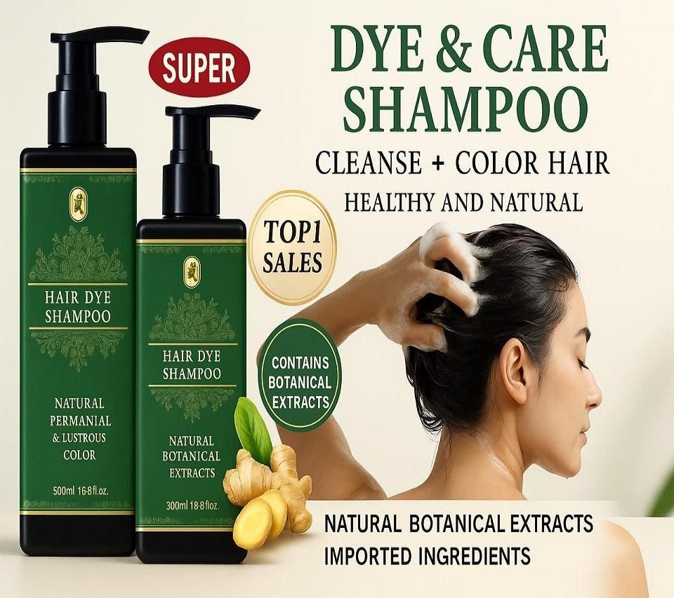 3 in 1 Hair Dye Shampoo – Natural Herbal Color + Clean + Nourish | 100ml