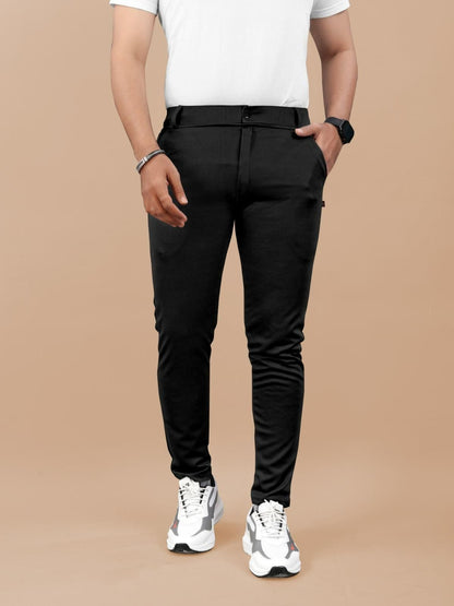 High Elasticity Men's Classic Pants (Pack of 3) | Cotton | Solid Pattern | Regular Fit