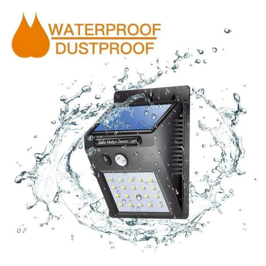 Solar Outdoor Security Light with Motion Sensor | Waterproof &amp; Wall Mountable