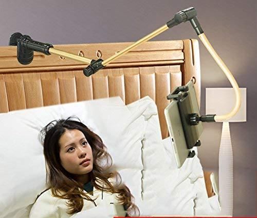 Flexible Clip Mobile Phone &amp; Tablet Stand – 3 Adjustable Arms | 110cm Length | Foldable &amp; Sturdy