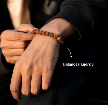 7 Mukhi Rudraksha Bracelet – Lakshmi & Saturn Energy Bracelet