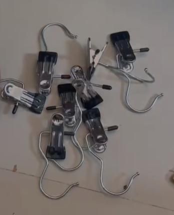 Laundry Hook Boot Hanging Hold Clips – Stainless Steel (Pack of 10)