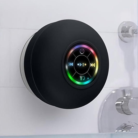 Large Suction Cup Waterproof Bluetooth Speaker – LED Light Show | Portable &amp; Assorted Colors