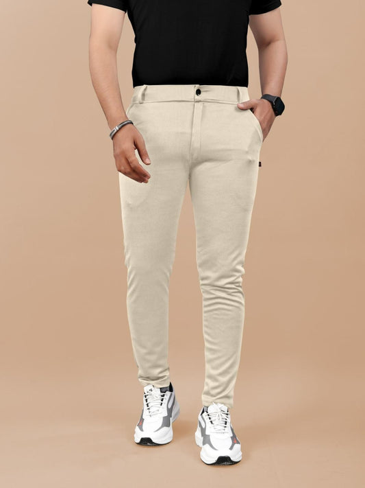 High Elasticity Men's Classic Pants (Pack of 3) | Cotton | Solid Pattern | Regular Fit