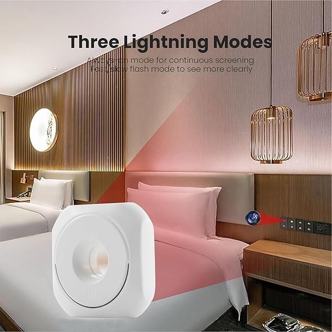 Mini Camera Detector | Anti-Spy Wireless Infrared Detector for Hotel/Home/Office Use