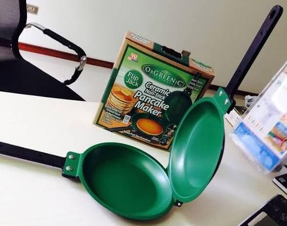 Double Side Nonstick Frying Pan | Folding Design | Iron Cookware | Multipurpose