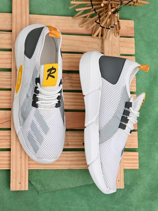 Daily Wear Men's White Casual Shoes | UK Size 6 | Stylish &amp; Lightweight